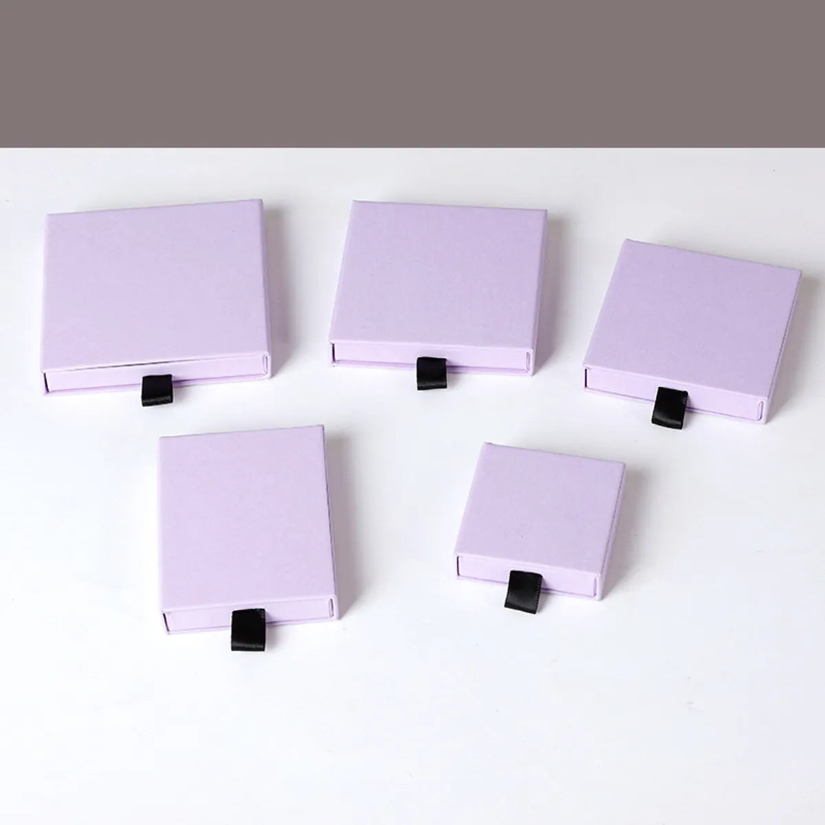 Simple Style Solid Color Paper Jewelry Boxes