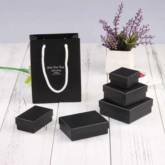 1 Piece Simple Style Solid Color Paper Jewelry Boxes