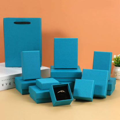 1 Piece Simple Style Solid Color Paper Jewelry Boxes