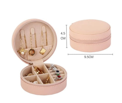 1 Piece Simple Style Solid Color Pu Leather Jewelry Boxes