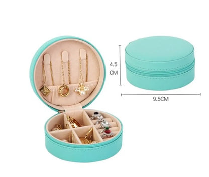 1 Piece Simple Style Solid Color Pu Leather Jewelry Boxes