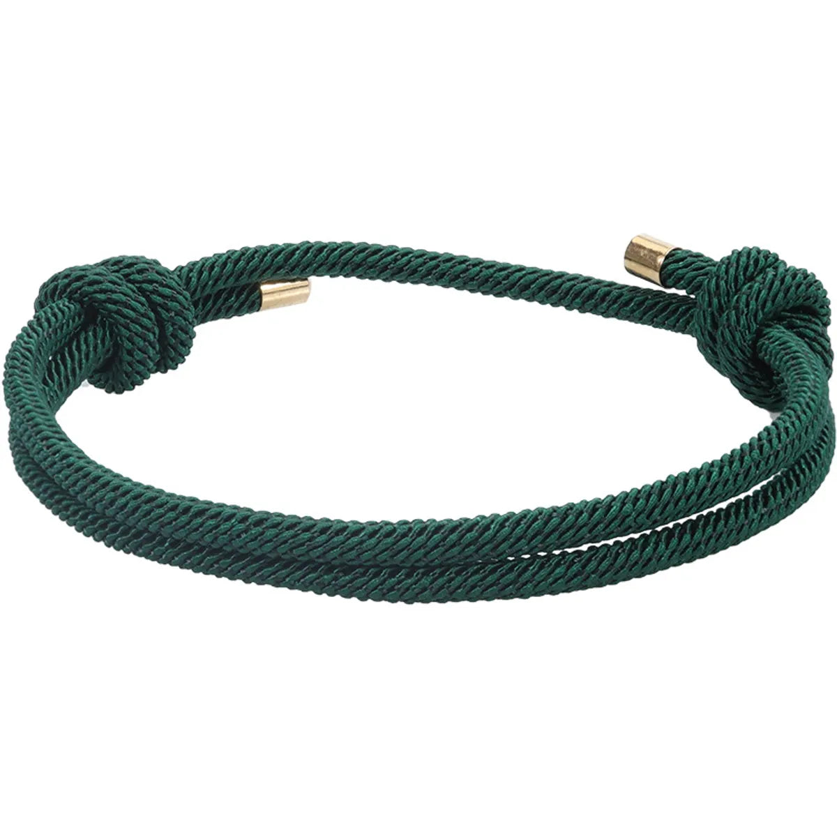 1 Piece Simple Style Solid Color Rope Knitting Unisex Bracelets