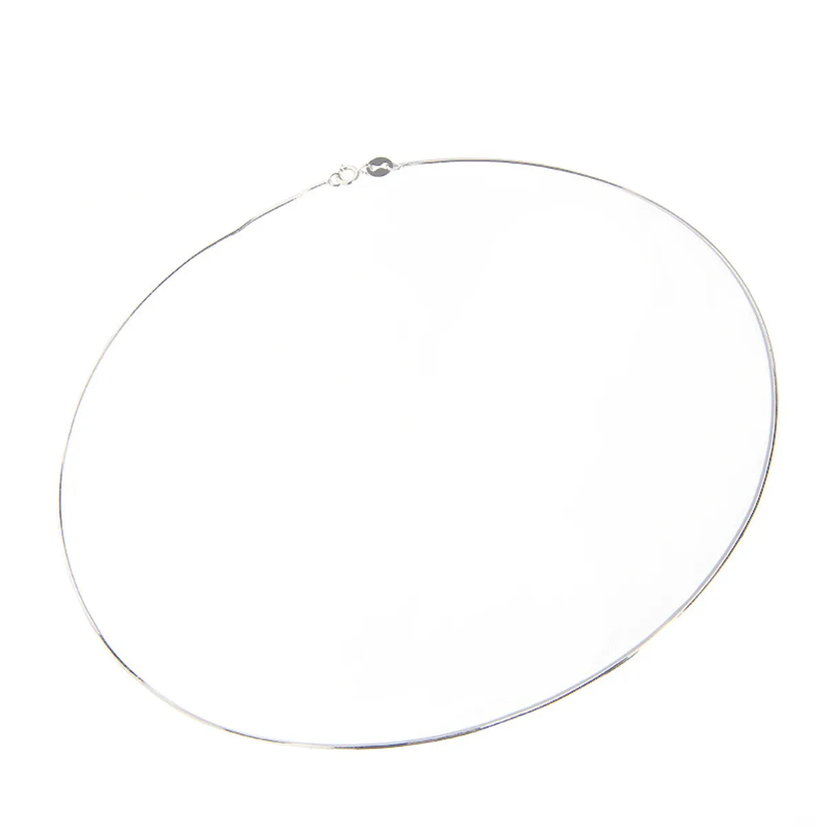 1 Piece Simple Style Solid Color Sterling Silver Plating Necklace