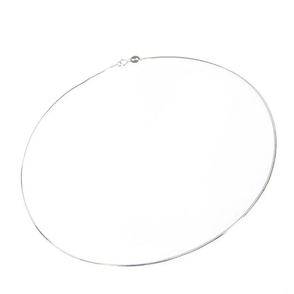 1 Piece Simple Style Solid Color Sterling Silver Plating Necklace