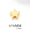 1 Piece Simple Style Star Heart Shape Metal Enamel Plating Beads Jewelry Accessories