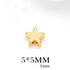 1 Piece Simple Style Star Heart Shape Metal Enamel Plating Beads Jewelry Accessories