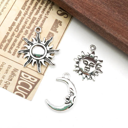 1 Piece Simple Style Sun Star Moon Alloy Plating Pendant Jewelry Accessories