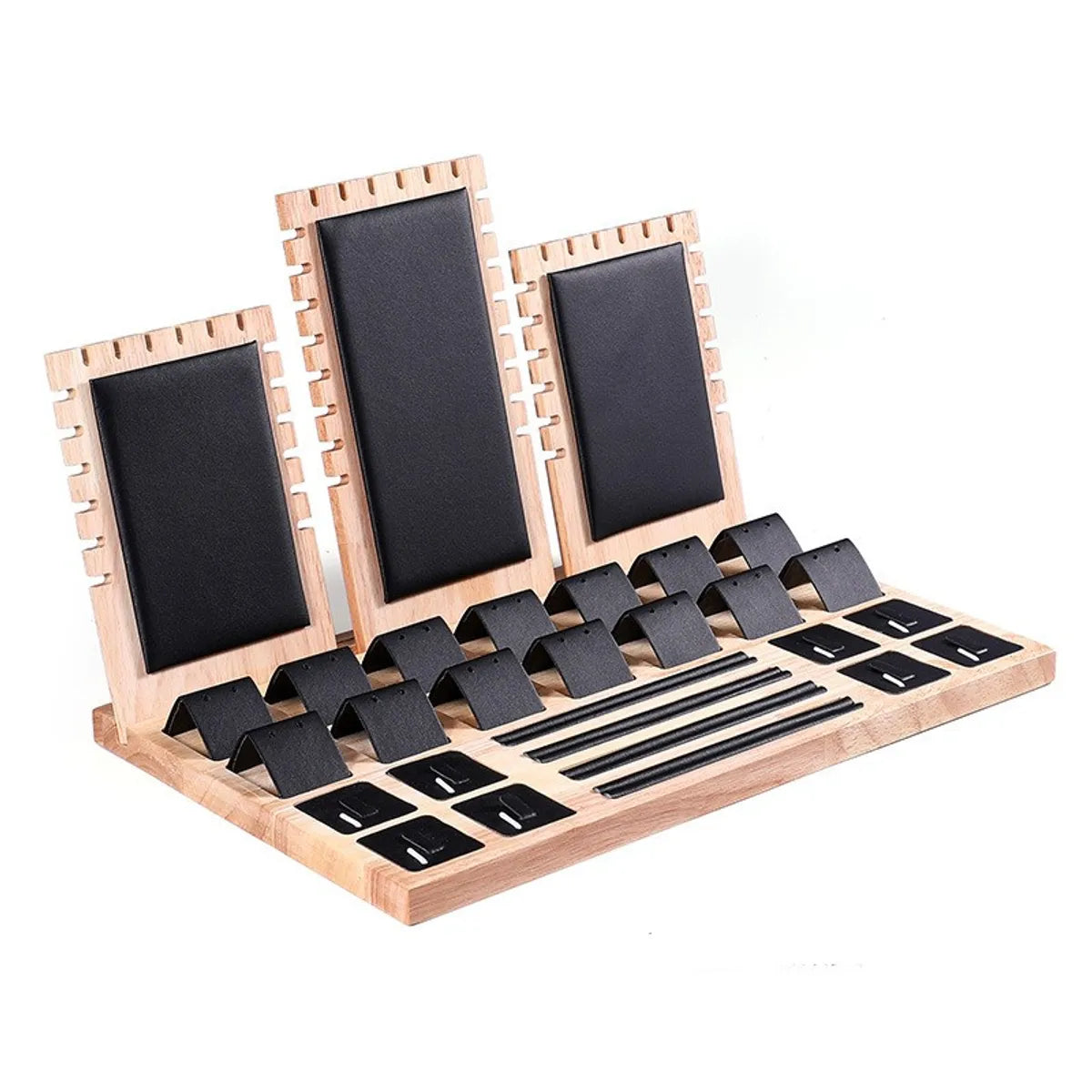 1 Piece Solid Wood Elegant Solid Color Jewelry Rack