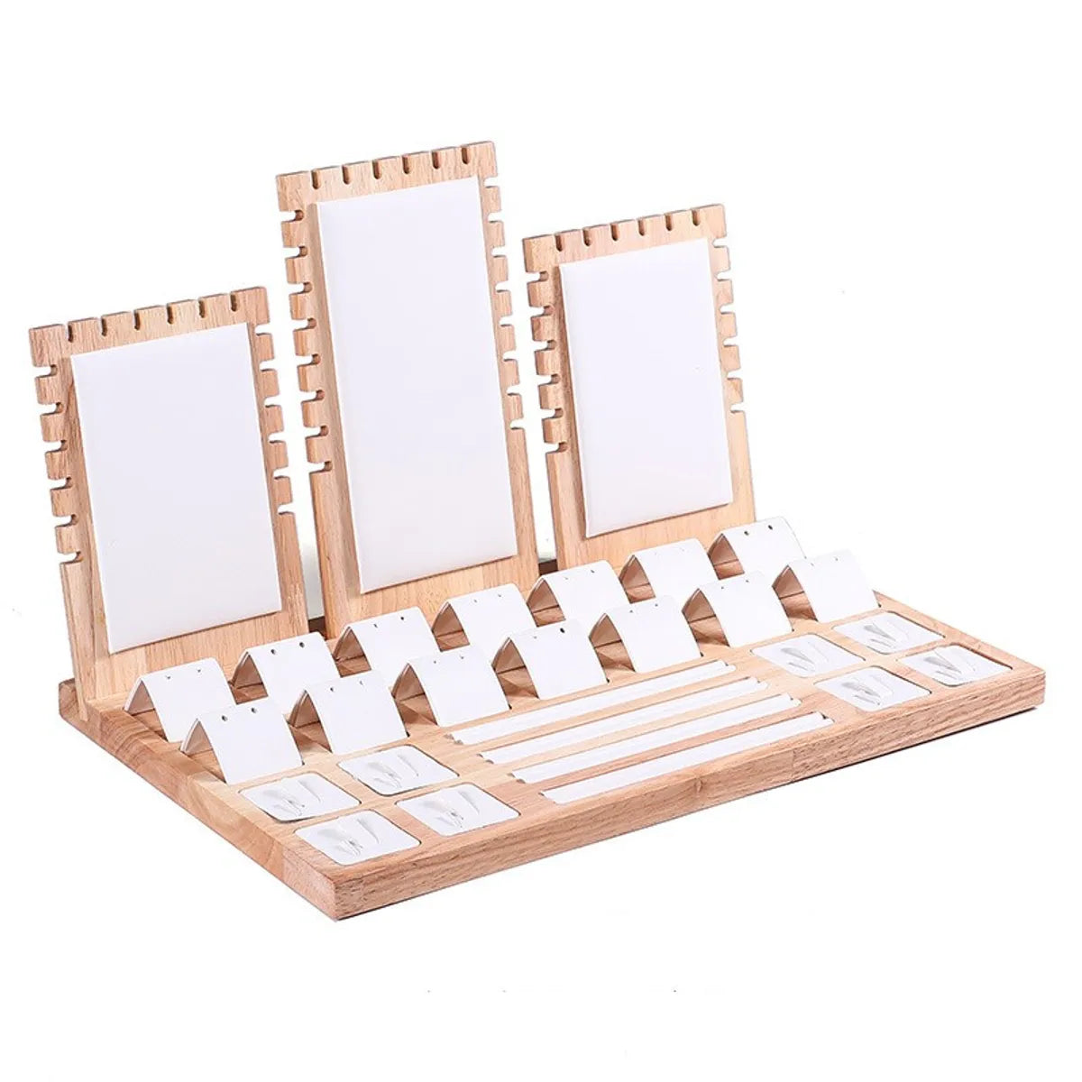 1 Piece Solid Wood Elegant Solid Color Jewelry Rack