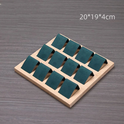 1 Piece Solid Wood Simple Style Printing Jewelry Display