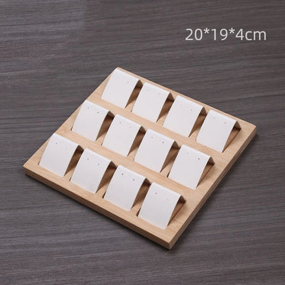 1 Piece Solid Wood Simple Style Printing Jewelry Display