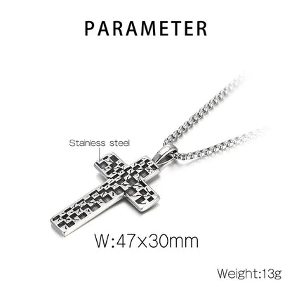 1 Piece Stainless Steel Cross Pendant