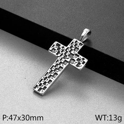 1 Piece Stainless Steel Cross Pendant