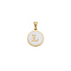 1 Piece Stainless Steel Gold Plated Letter Pendant