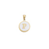 1 Piece Stainless Steel Gold Plated Letter Pendant