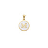 1 Piece Stainless Steel Gold Plated Letter Pendant