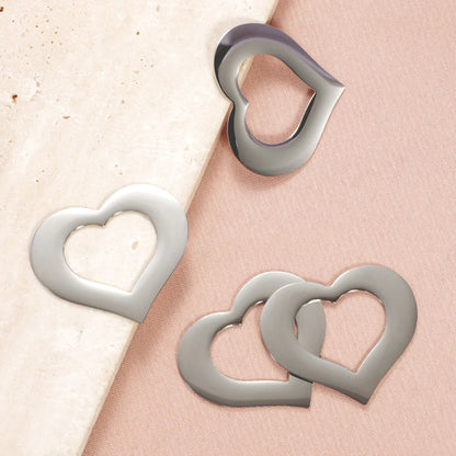 1 Piece Stainless Steel Heart Shape Pendant