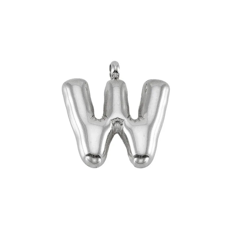 1 Piece Stainless Steel Letter Pendant