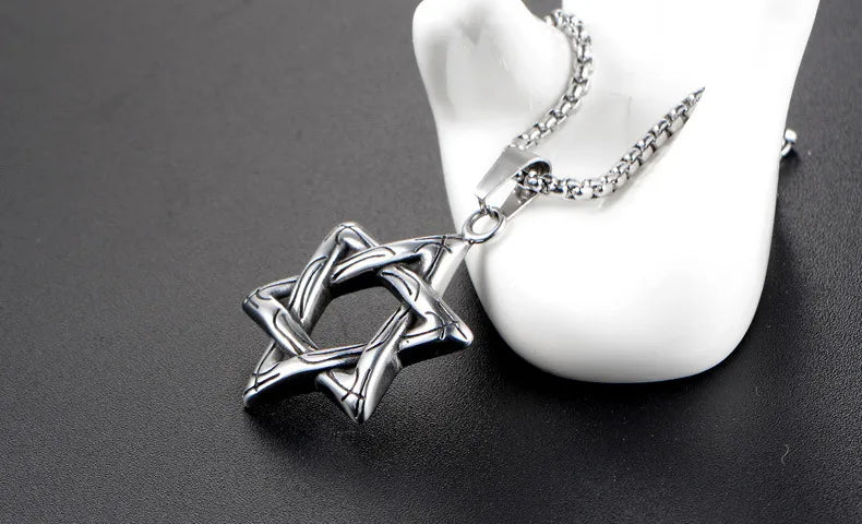 1 Piece Stainless Steel Star Polished Pendant Chain