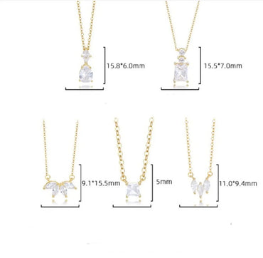 1 Piece Sterling Silver 925 Sterling Silver 925 Silver 925 Silver Necklaces