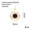 1 Piece Streetwear Eye Copper Plating Inlay Jewelry Accessories