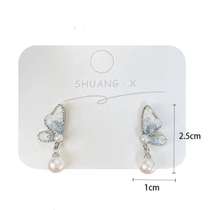 1 Piece Sweet Bow Knot Alloy Drop Earrings