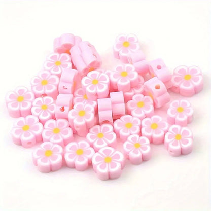 1 Piece Soft Clay Flower Beads