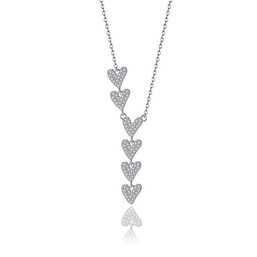 1 Piece Sweet Heart Shape Sterling Silver Plating Inlay Artificial Gemstones Pendant Necklace