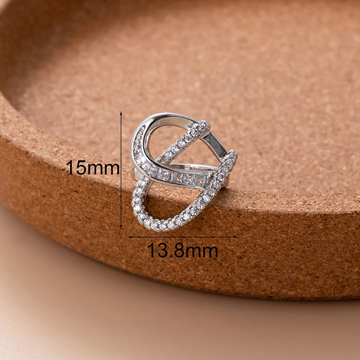 1 Piece Ear Cartilage Rings & Studs Sweet Moon Copper Plating Inlay Zircon