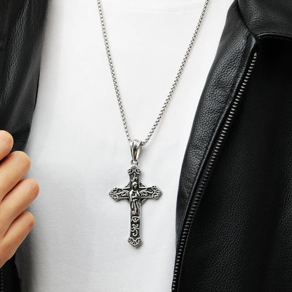 1 Piece Titanium Steel Cross Pendant