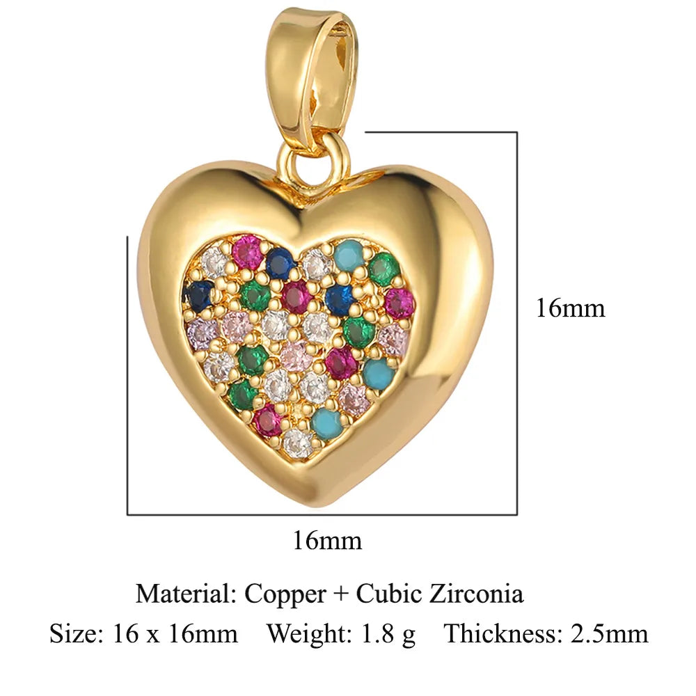 1 Piece Titanium Steel Heart Shape Pendant