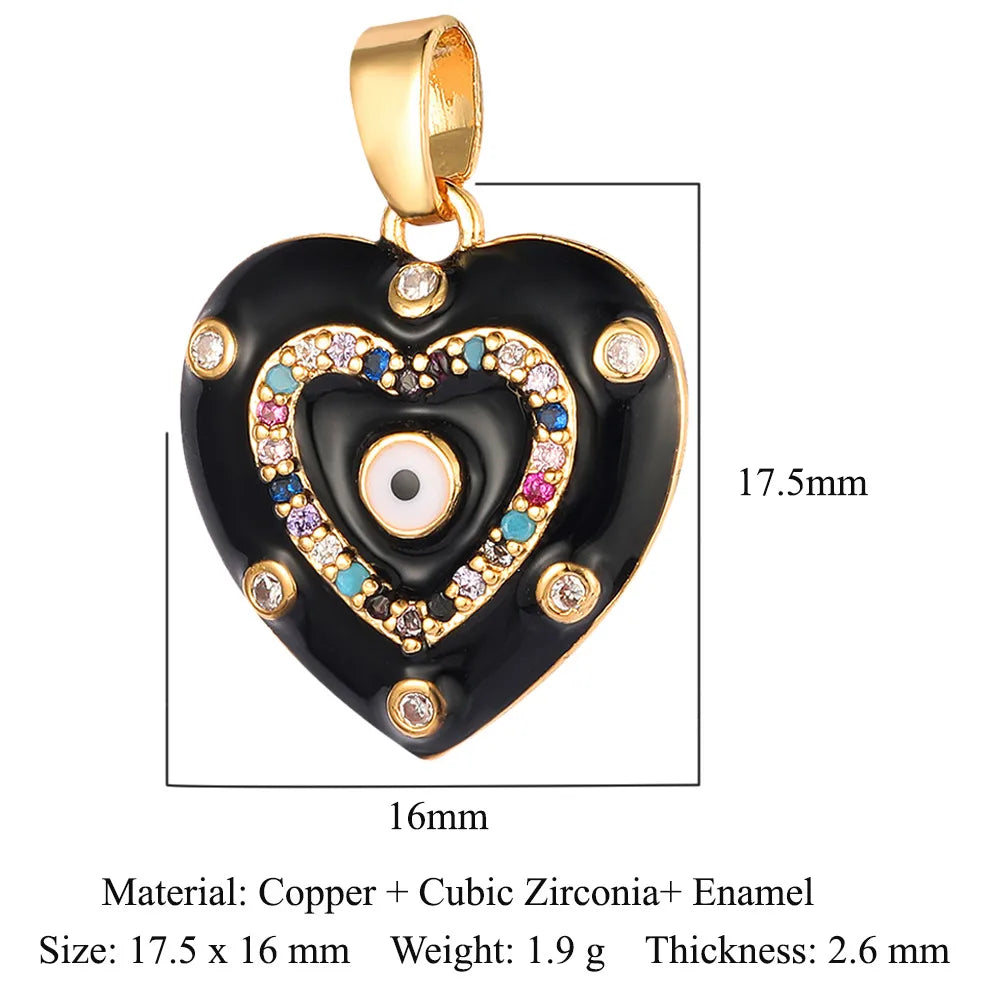 1 Piece Titanium Steel Heart Shape Pendant