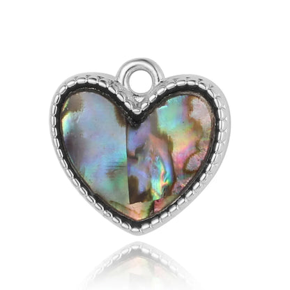 1 Piece Titanium Steel Heart Shape Pendant