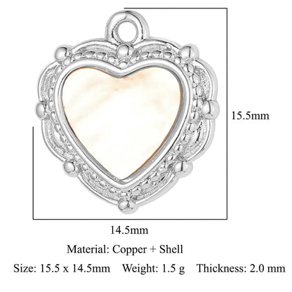 1 Piece Titanium Steel Heart Shape Pendant