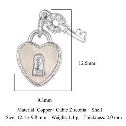 1 Piece Titanium Steel Heart Shape Pendant