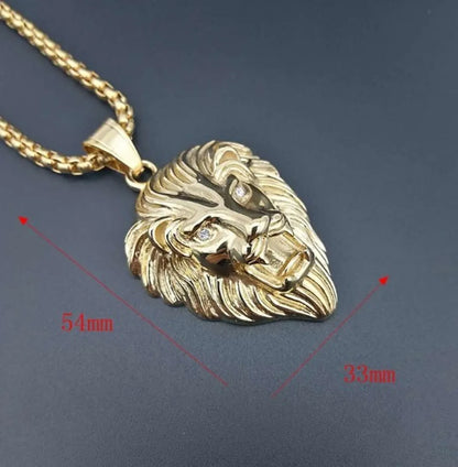 1 Piece Titanium Steel Lion Pendant