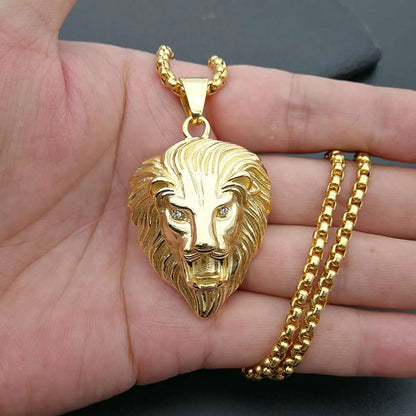 1 Piece Titanium Steel Lion Pendant