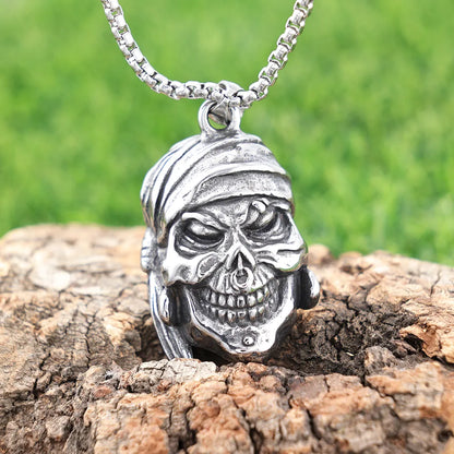 1 Piece 304 Stainless Steel Skull Pendant