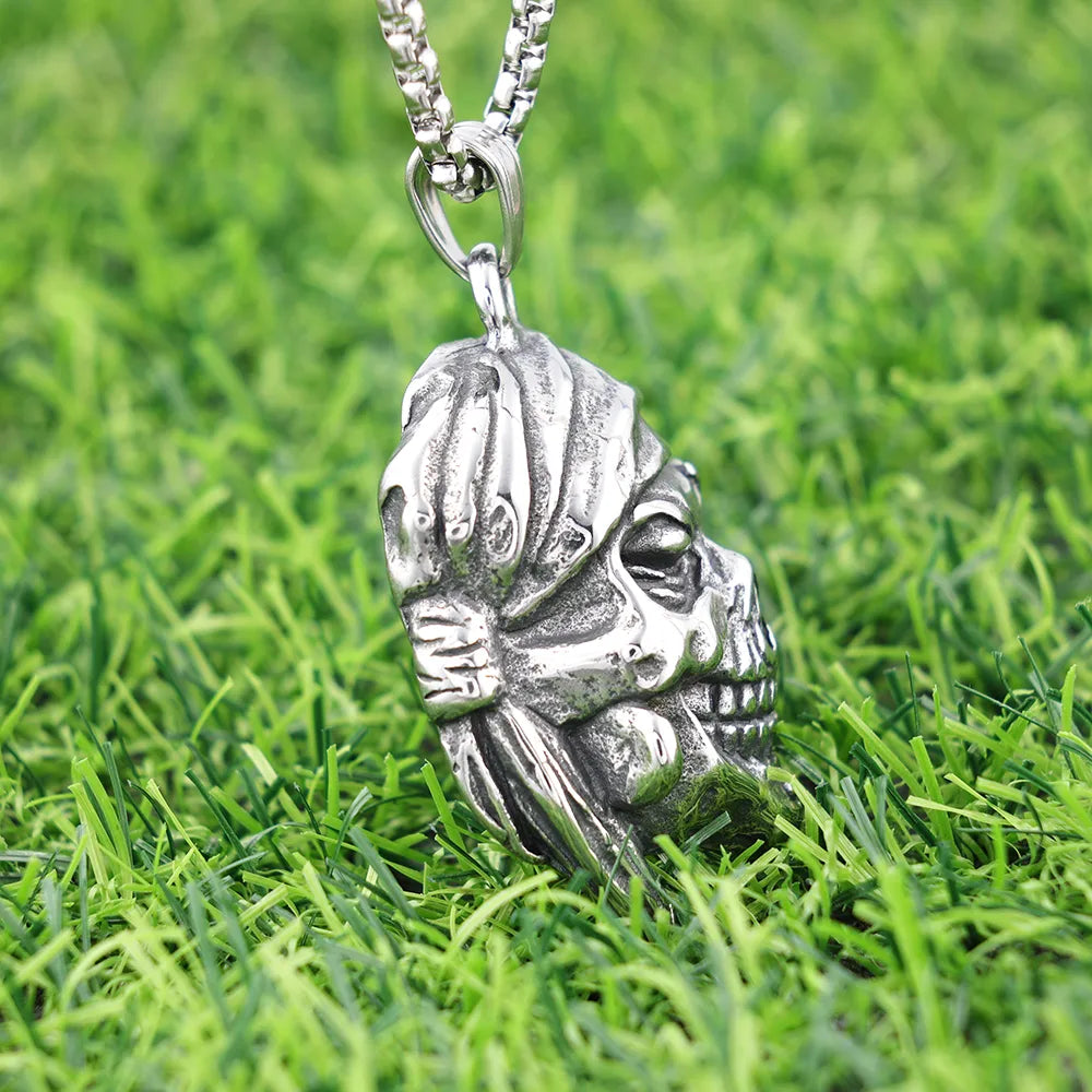 1 Piece 304 Stainless Steel Skull Pendant