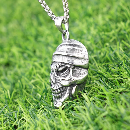 1 Piece 304 Stainless Steel Skull Pendant