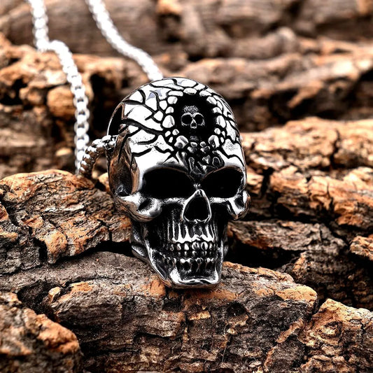 1 Piece 304 Stainless Steel Skull Pendant