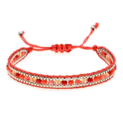 1 Piece Vacation Color Block Artificial Crystal Alloy Rope Unisex Bracelets