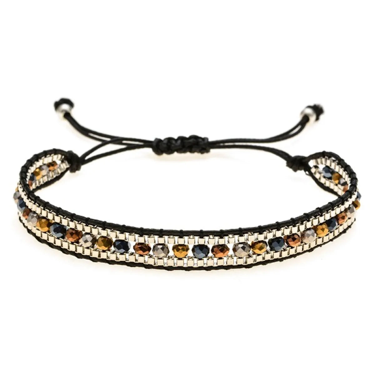 1 Piece Vacation Color Block Artificial Crystal Alloy Rope Unisex Bracelets