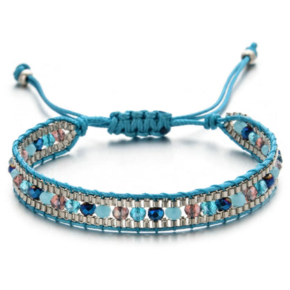 1 Piece Vacation Color Block Artificial Crystal Alloy Rope Unisex Bracelets