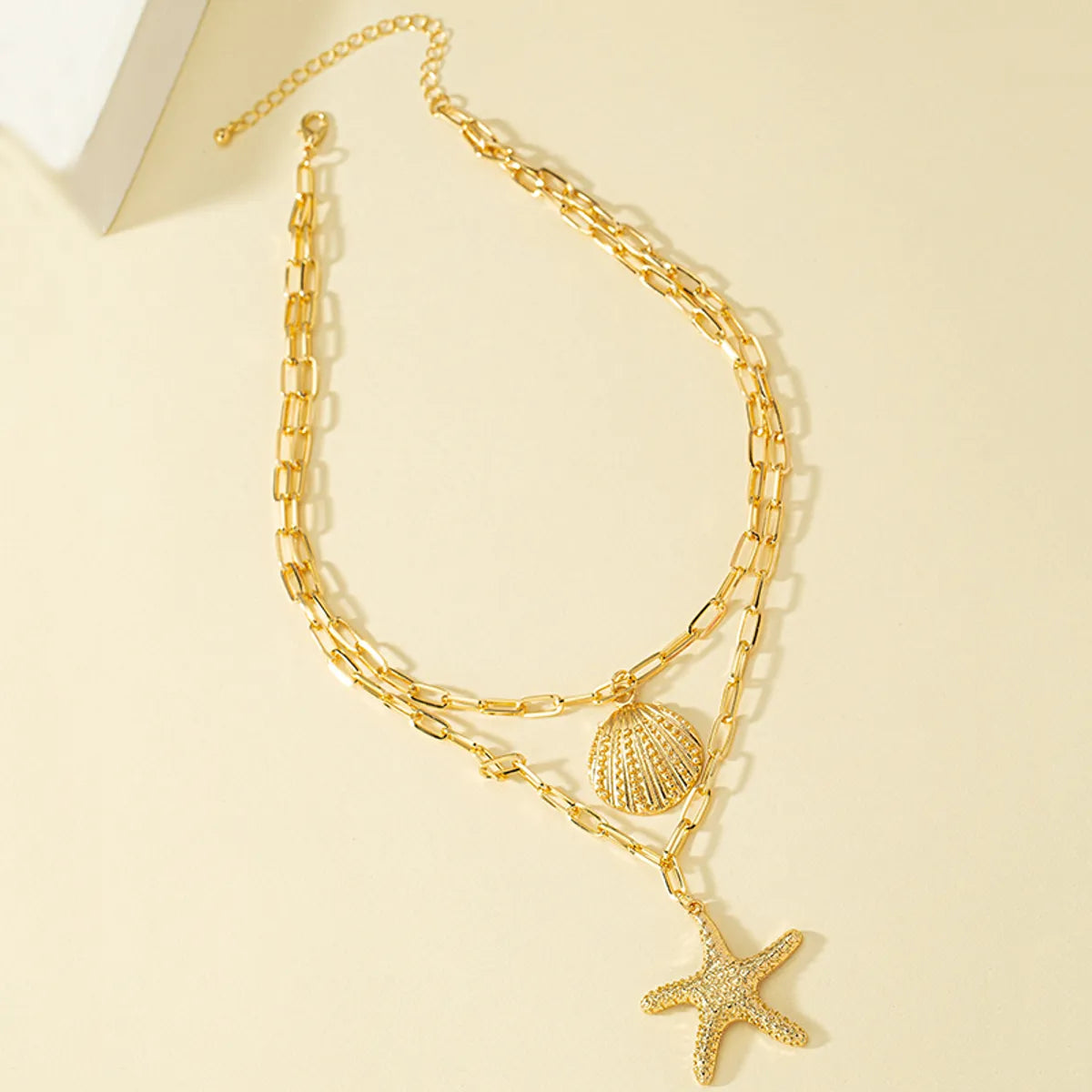 Vacation Starfish Shell Alloy Wholesale Pendant Necklace