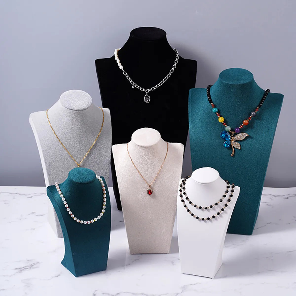 1 Piece Velvet Simple Style Solid Color Jewelry Display