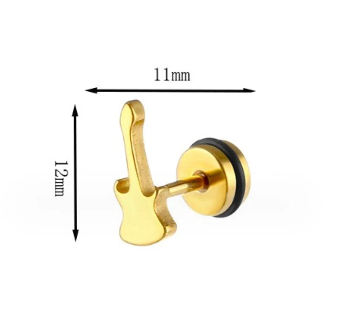 1 Piece Vintage Style Guitar Plating Stainless Steel Ear Studs