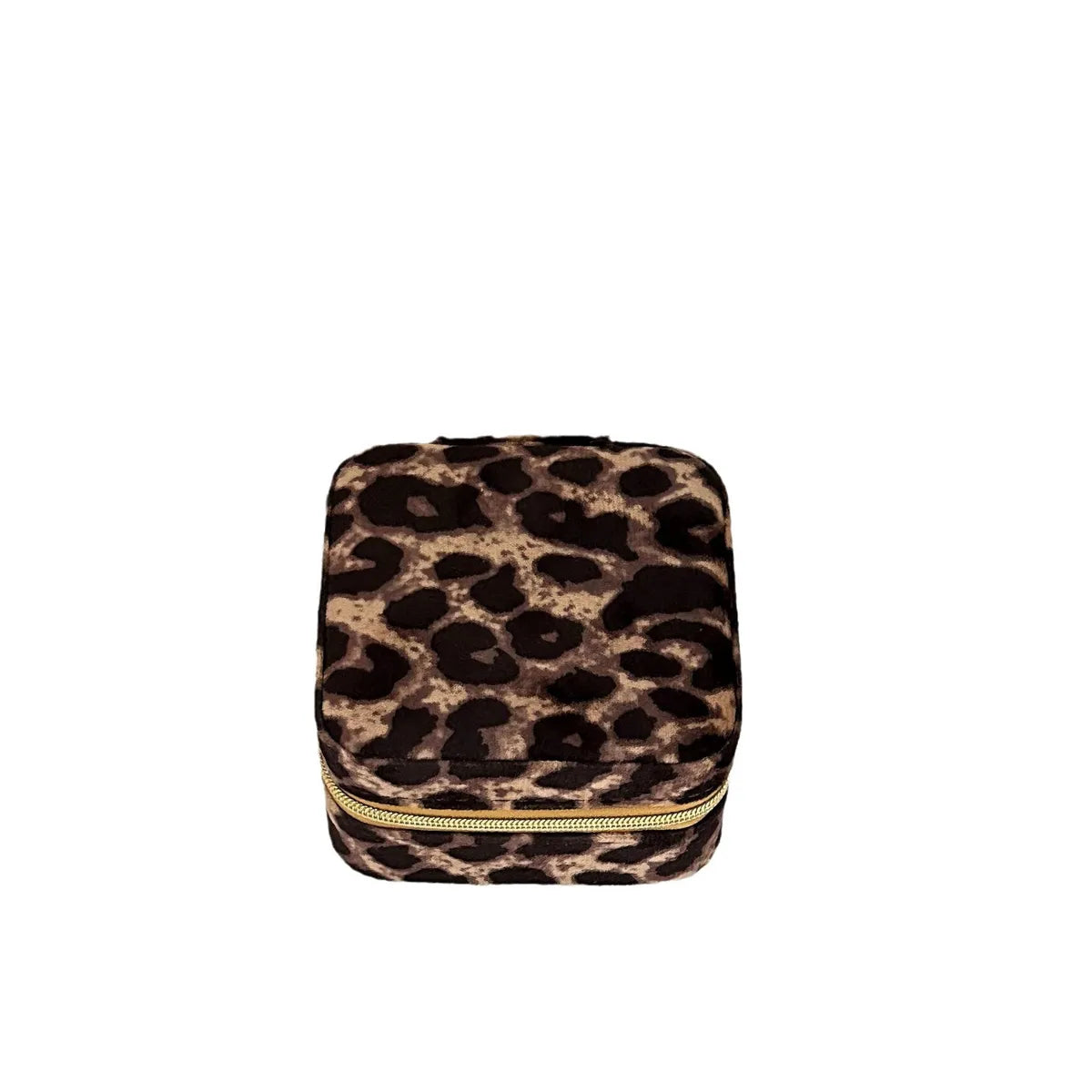 1 Piece Wood Retro Leopard Jewelry Boxes