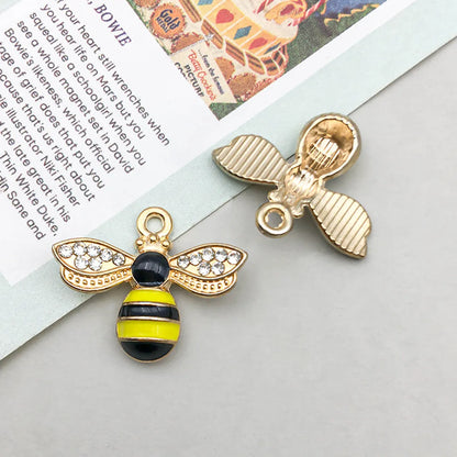 6 Models, 2 Each, 12/Bag Zinc Alloy Bee Pendant