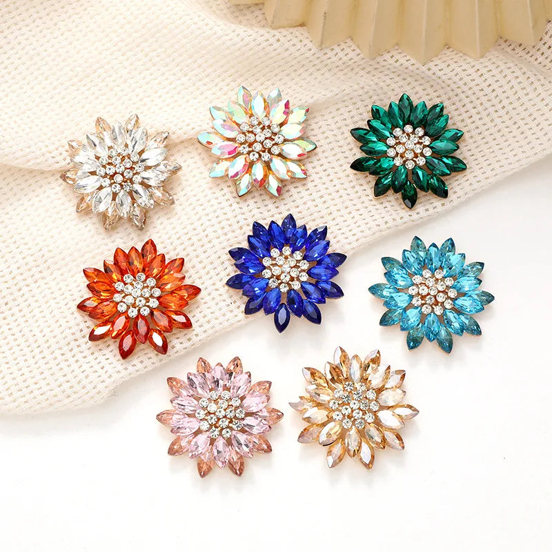 1 Piece Zinc Alloy Flower Beads